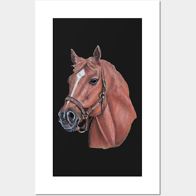 "Big Red" Secretariat, Race Horse Wall Art by CarolineArts